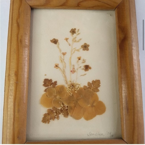Pressed Flower Framed Wall Art 1998 Artist
Signed Floral Decor - Picture 8 of 12